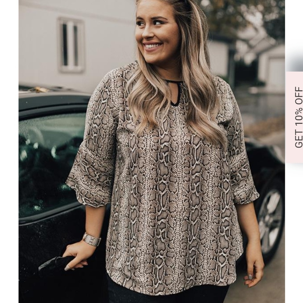 Snake Print Blouse